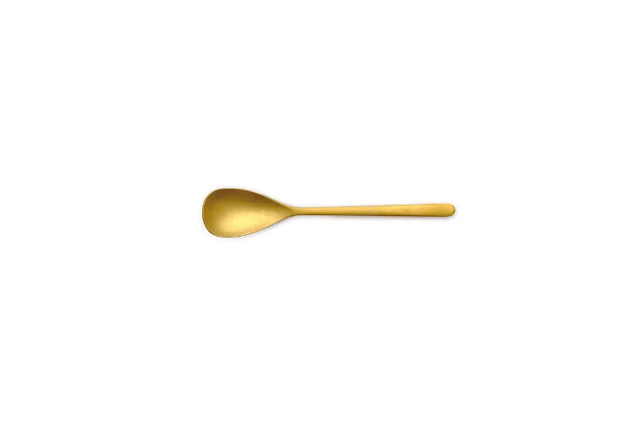Canada Vintage gold dessert spoon 18