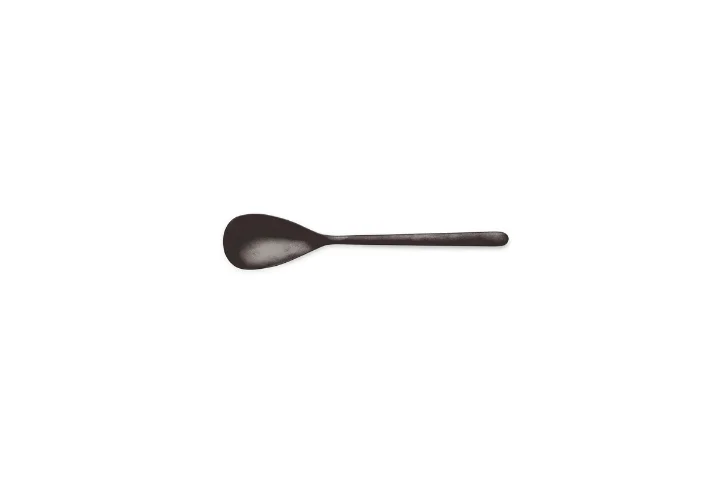 Canada vintage black dessert spoon 18