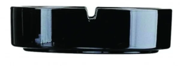 Cendrier verre noir D140mm