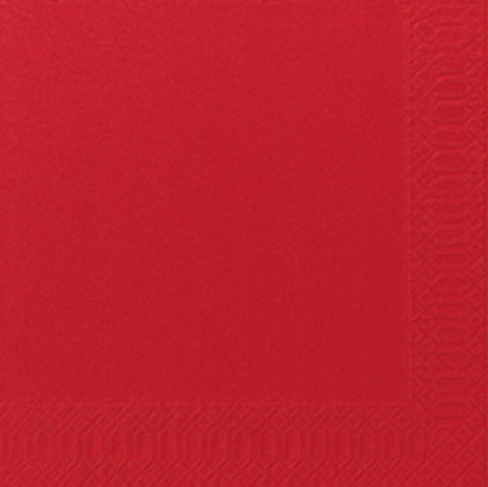 Servetten rood 33×33 2 ply 16×125 stuks