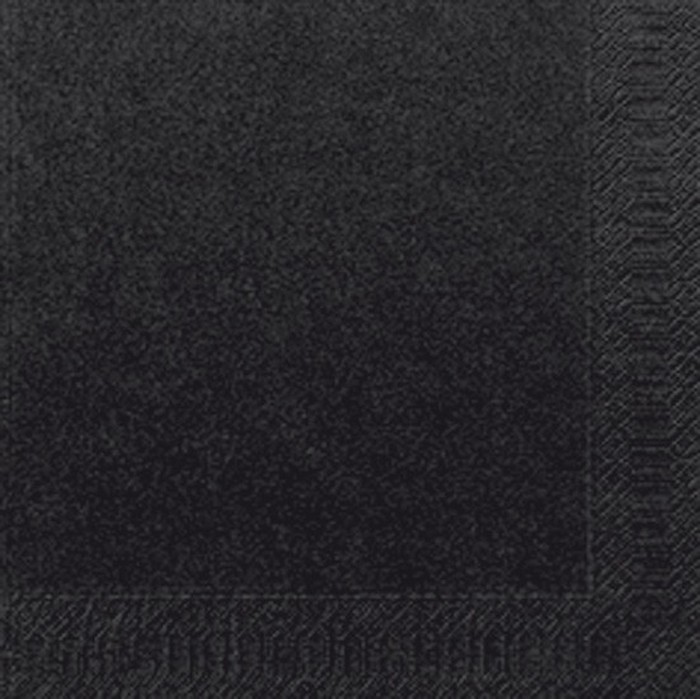 Servetten zwart 33×33 2ply 16×125 stuks
