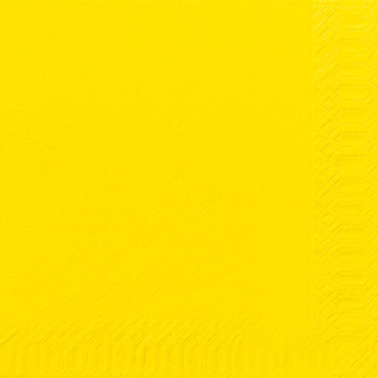 Servetten geel 40×40 3 ply 1000st