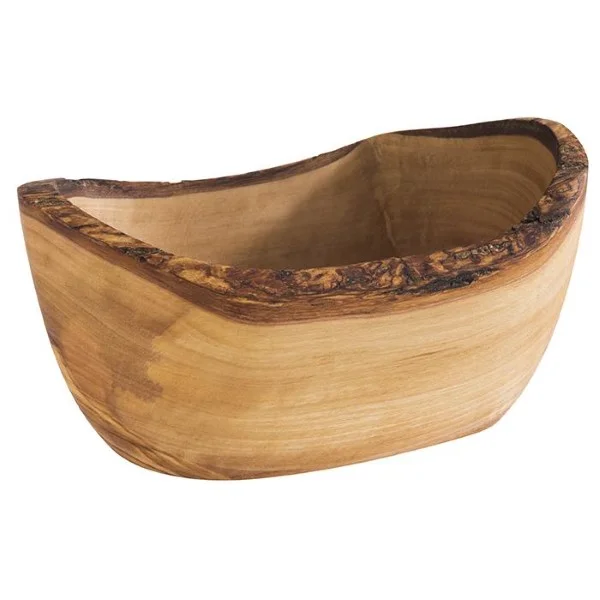Earth olive bowl rustic L150xB90xH50mm