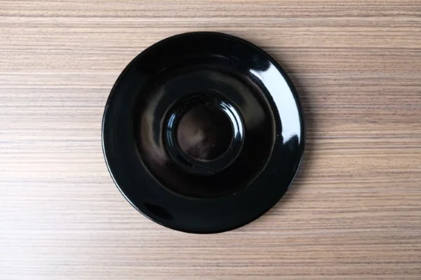 Apple ondertas D130mm voor koffie/capuccinotas zwart