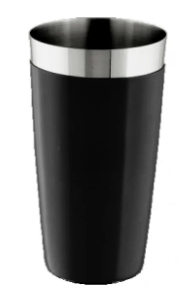 Shaker boston inox met coating zwart D90xH185mm 800ml