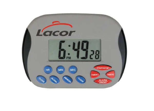 Lacor kookwekker digitaal 2 timers met alarm L105xH70mm