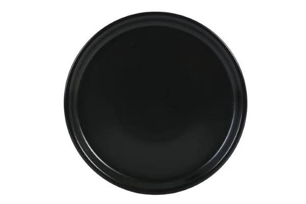 Asia Black plat bord mat zwart D325xH20mm