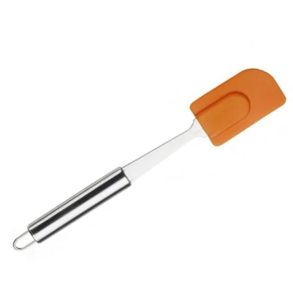 Orange Pannenlikker silicone met inox handvat L280mm