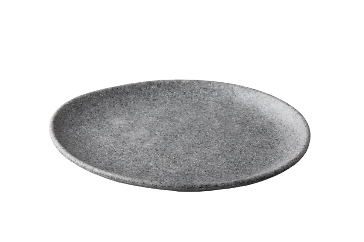 Pebble grey organisch Bord 26,5 cm