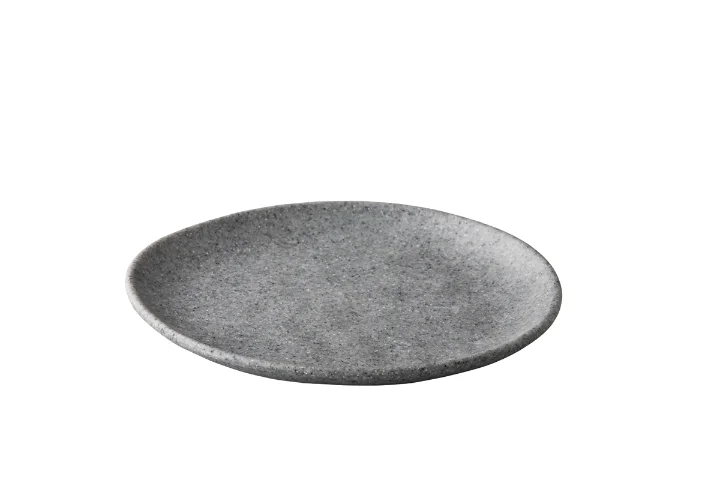 Pebble grey organisch bord 23 cm