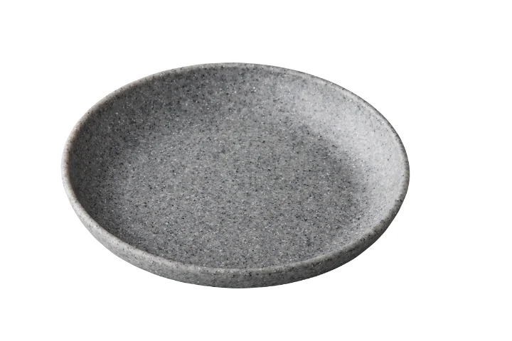 Pebble grey organisch diep bord 21,5 cm