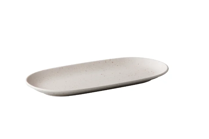Tinto ovale serveerbord mat white 30 x 15 cm