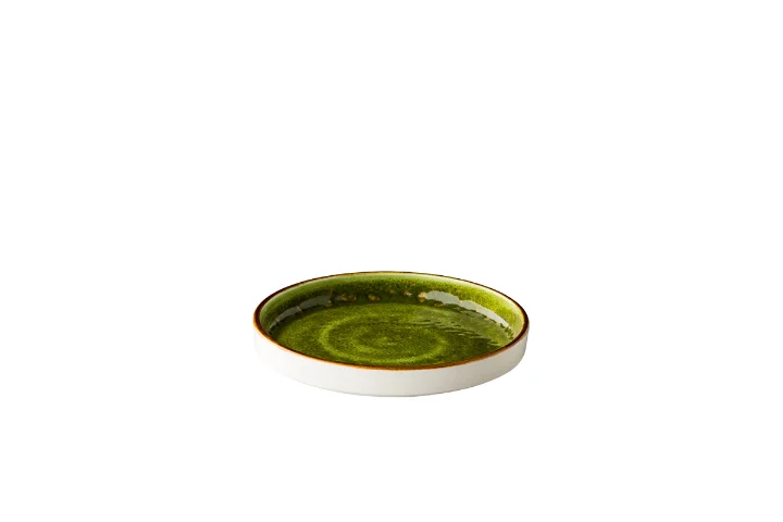 Jersey bord opst. rand stapelbaar groen 16,2 cm