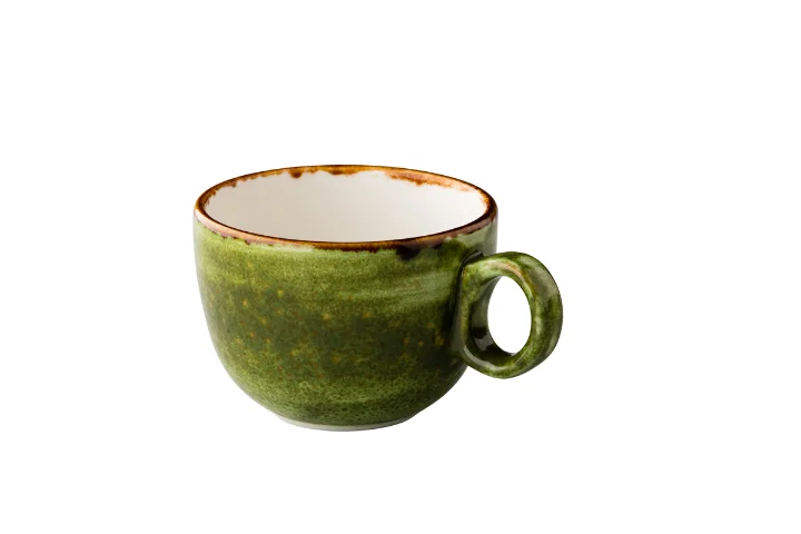 Jersey latte koffiekop stapelbaar groen 350 ml