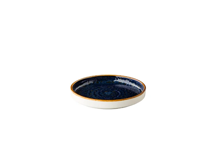 Jersey bord opst. rand stapelbaar blauw 16,2 cm