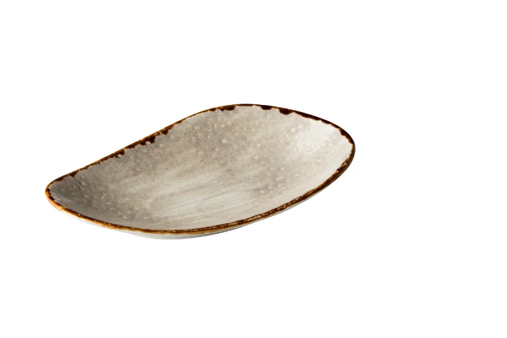 Jersey rechthoekig bord grijs 20,5 cm