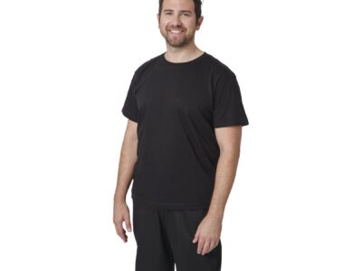 Unisex T-shirt zwart XL