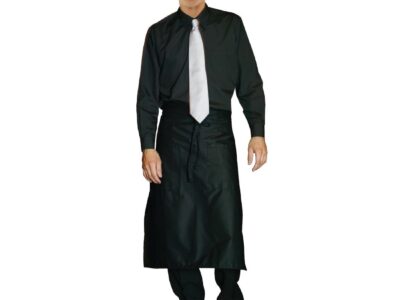 Uniform Works unisex overhemd lange mouw zwart XL