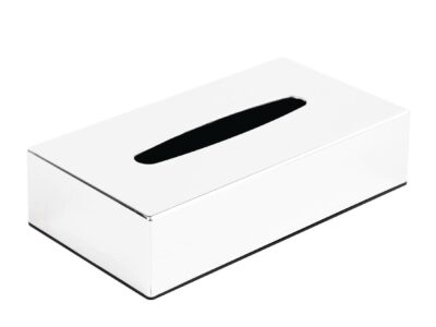 Bolero rechthoekige tissuebox van chroom