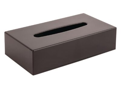 Zwarte rechthoekige tissue box