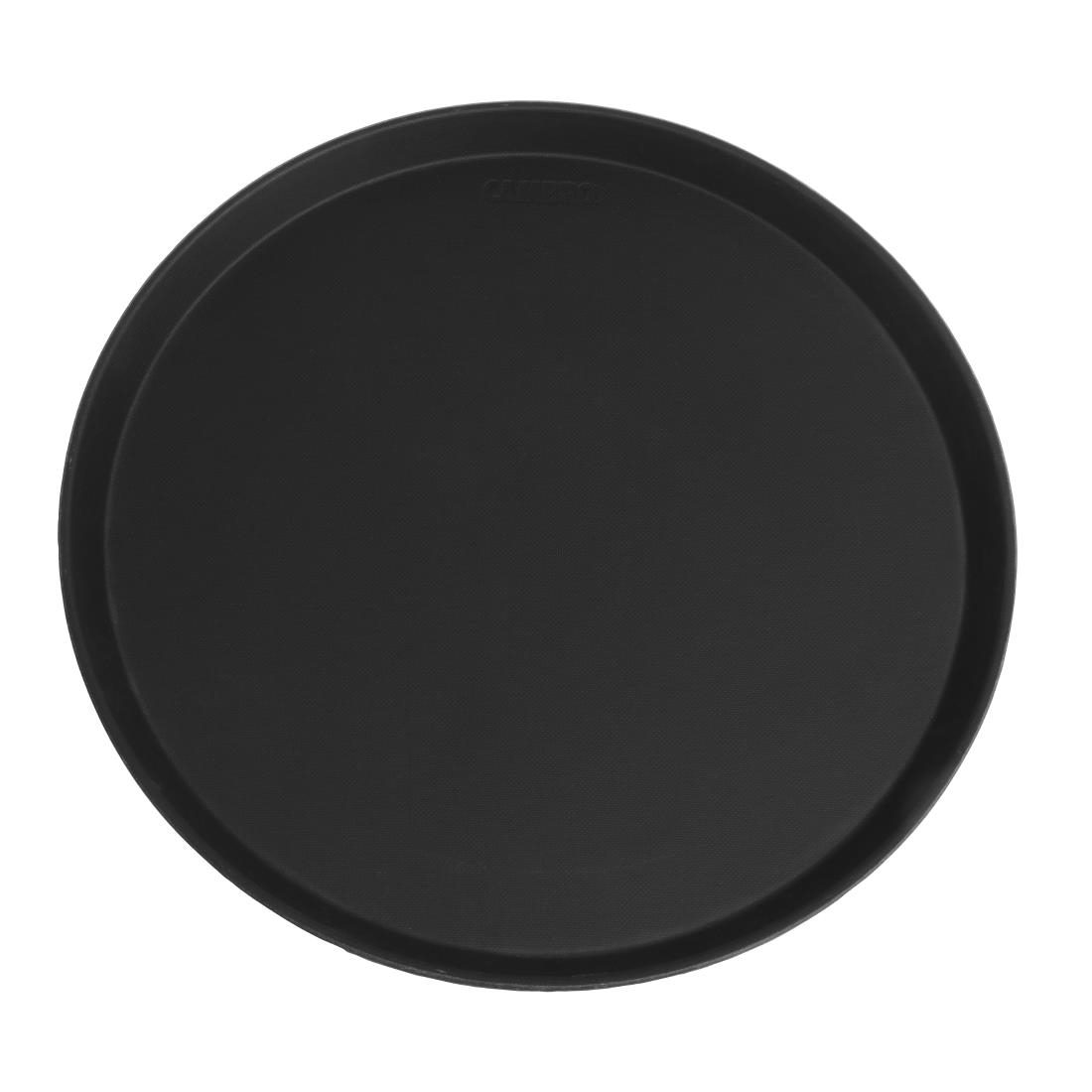 Cambro Camtread rond antislip glasvezel dienblad zwart 40,5cm