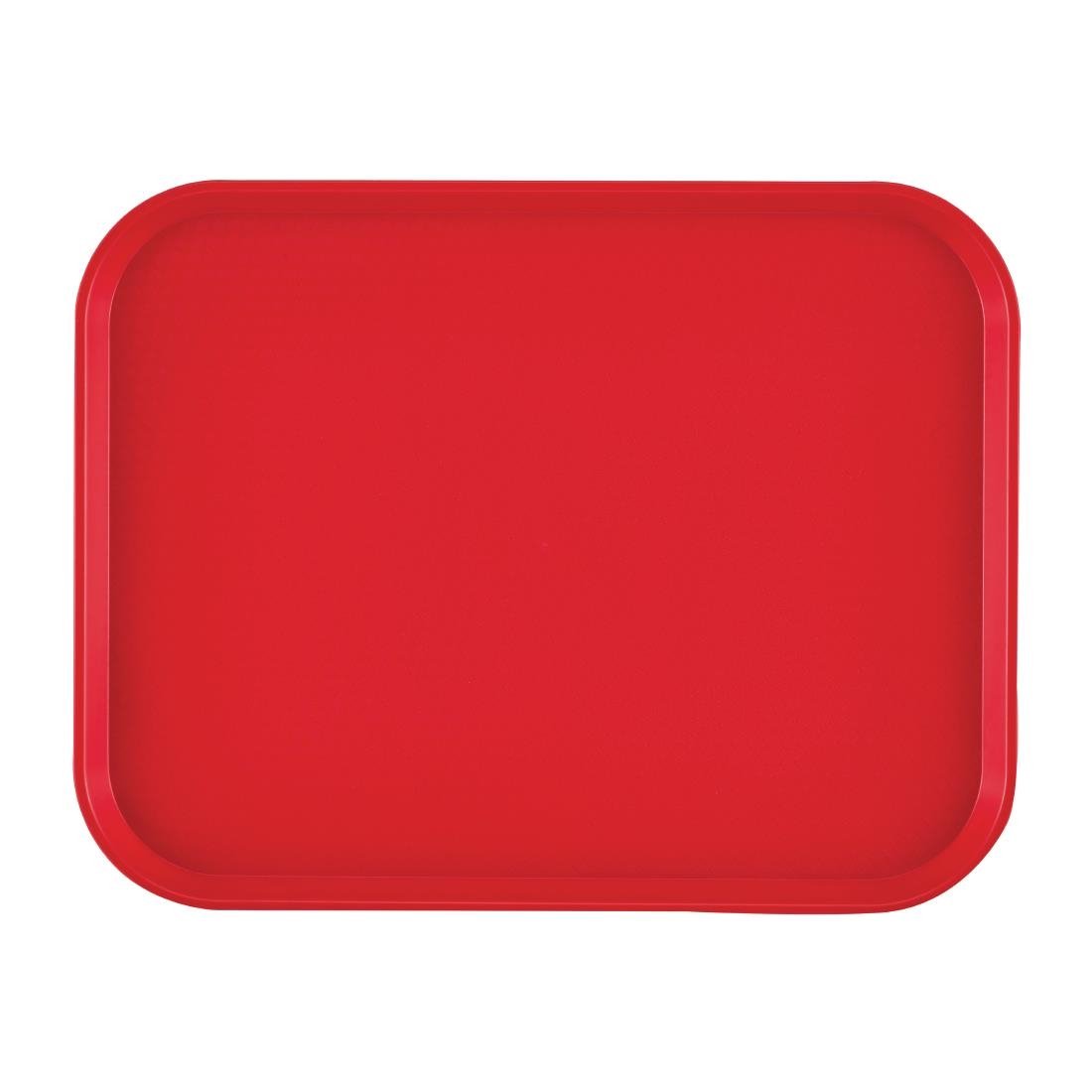Cambro polypropyleen fastfood dienblad rood 41x30cm