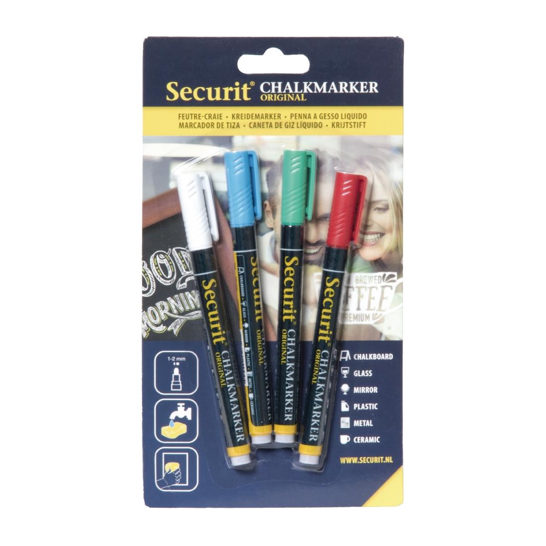 Securit wisbare krijtstiften 2mm assorti (4 stuks)