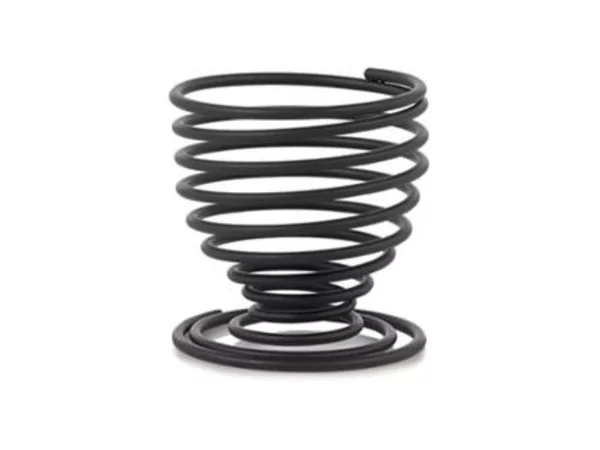 Coquetier spirale noir D45xH50mm